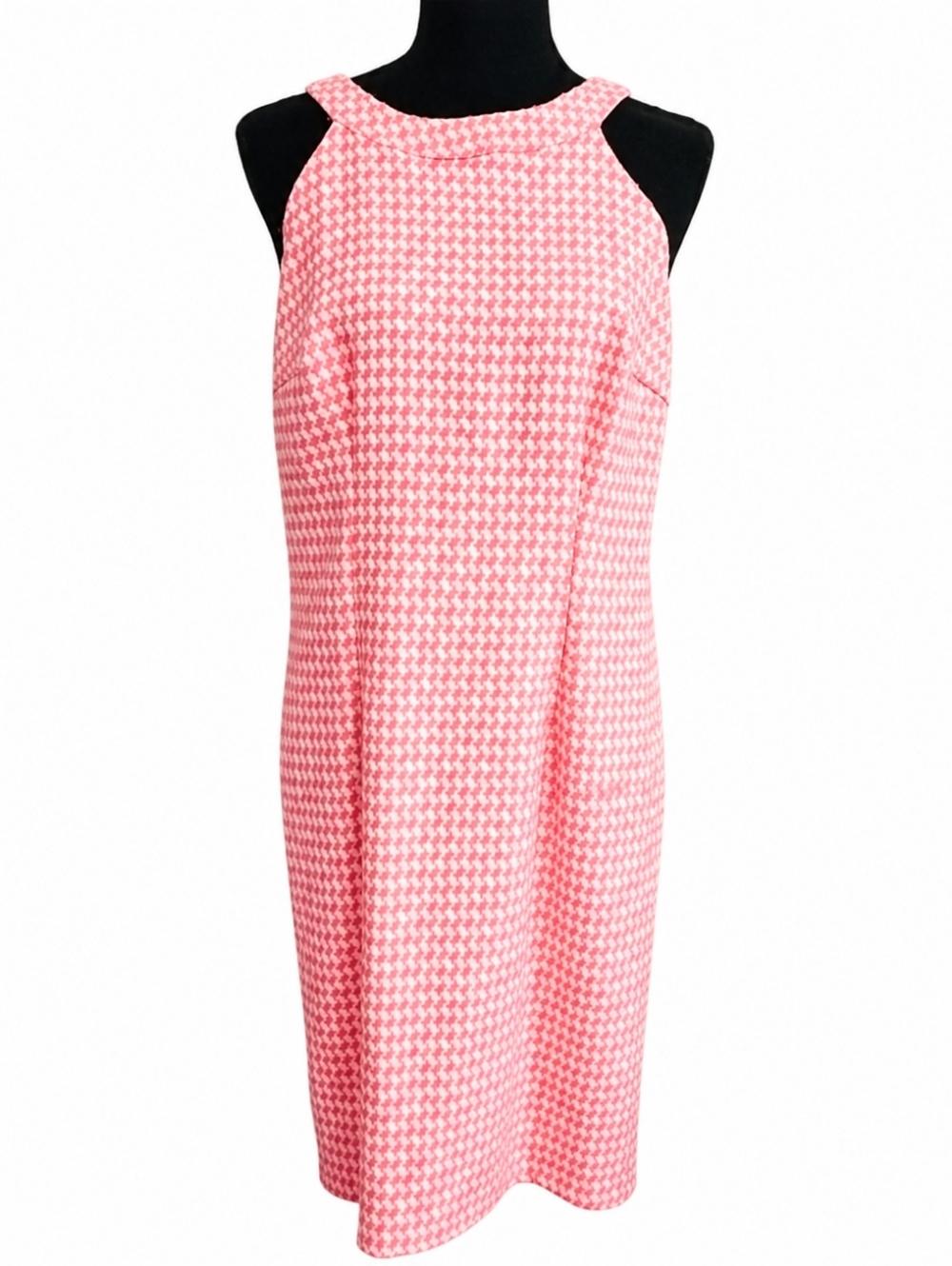 Katia Pink Houndstooth Dress